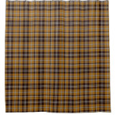 Sadle Brown Tartan Shower Curtain Douchegordijn (Voorkant)