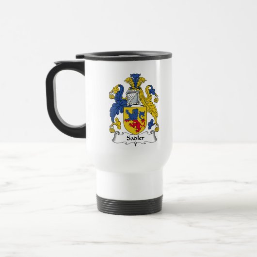 Sadler Family Crest Reisbeker (Links)