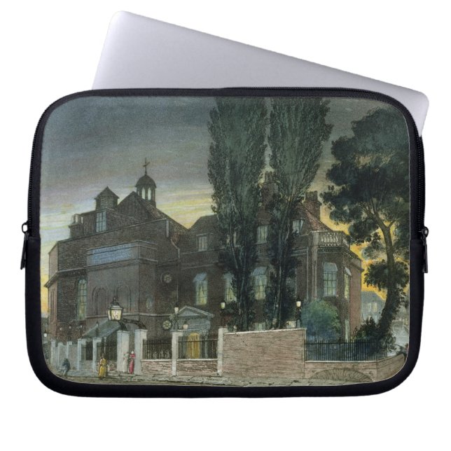Sadler's Wells, 1826 (gekleurd) Laptop Sleeve (Voorkant)