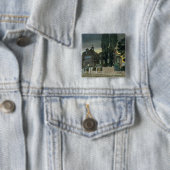 Sadler's Wells, 1826 (gekleurd) Vierkante Button 5,1 Cm (In situ)
