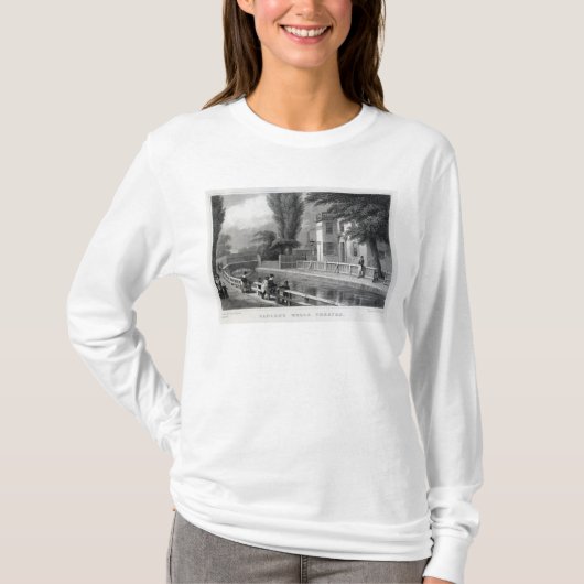 Sadler's Wells Theater, gegraveerd door J. Garner T-shirt (Voorkant)