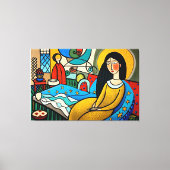 Sadness devours the soul canvas afdruk