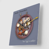 Sado-Domestics Two-Egg Scrambler Wall Clock Vierkante Klok (Hoek)