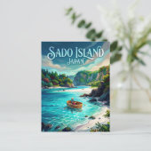Sado-eiland Japan Briefkaart (Staand voorkant)