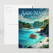 Sado-eiland Japan Briefkaart (Voorkant / Achterkant)