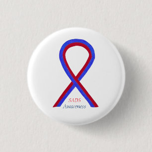 SADS Awareness Ribbon Gepersonaliseerd Pin Buttonn Ronde Button 3,2 Cm