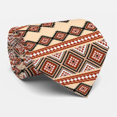 Sadu Tribale Naadloze Patroon Stropdas (Opgerold)