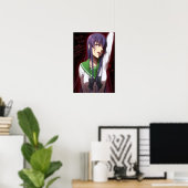 Saeko Busujima Hogeschool voor de doden Poster (Thuiskantoor)