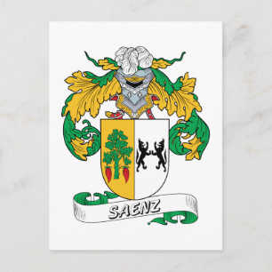 Saenz Family Crest Briefkaart