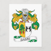 Saenz Family Crest Briefkaart (Voorkant)