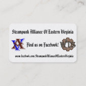 SAEV-kaart Visitekaartje (Achterkant)