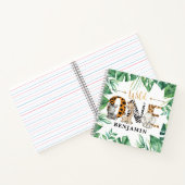 Safari 1e Verjaardag Gastenboek Spiral Notitieboek (Binnen)