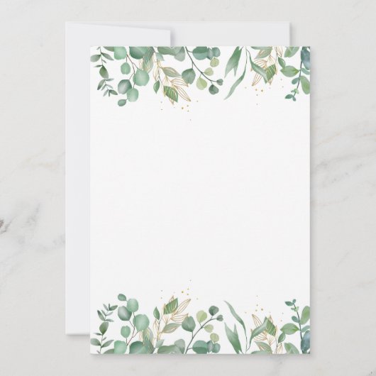 Safari 1e verjaardag Wild One | Gouden Oerwouden Kaart (Achterkant)