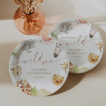 SAFARI 1e verjaardagsfeestje Papieren Bordje<br><div class="desc">Ga op een betoverende reis door de wildernis met dit heerlijke Safari-thema collectie. Met charmante waterverf uitleveringen van schattige diertjes tegen een achtergrond van gedempte woestijntinten,  brengt dit collectie de sereniteit en verwondering van de savanne naar uw feesten. Ideaal voor zowel baby showers als verjaardagsfeestjes.</div>