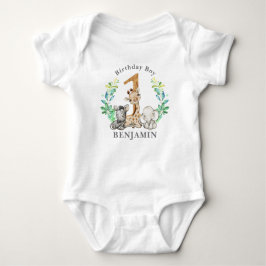 Safari 1st Birthday Baby Bodysuit