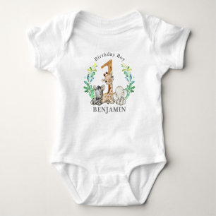 Safari 1st Birthday Baby Bodysuit