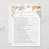 SAFARI 20 Vragen over de Ouders Baby Game Kaart (Voorkant)