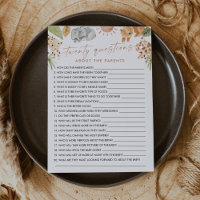 SAFARI 20 Vragen over de Ouders Baby Game