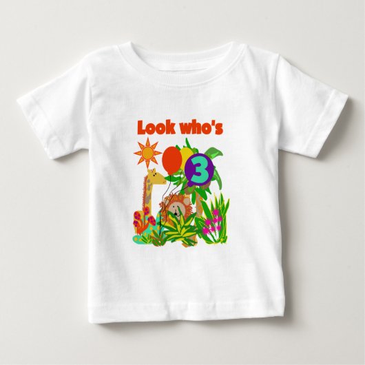 Safari 3e verjaardag Tshirts en geschenken (Voorkant)