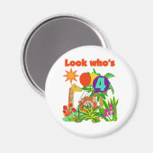 Safari 4e verjaardag Tshirts en geschenken Magneet (Voorkant / Achterkant)