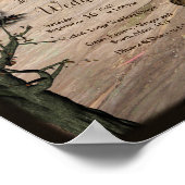 Safari aankondiging buitenbruiloft poster (Hoek)