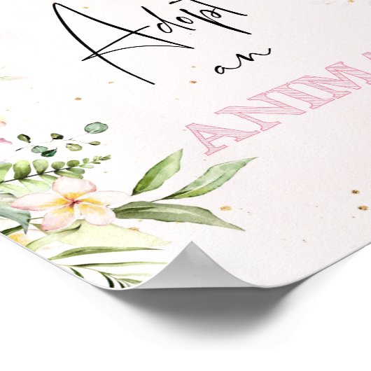 Safari adopteert een geboortedatum poster (Hoek)