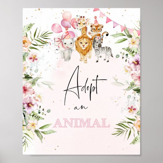 Safari adopteert een geboortedatum poster (Voorkant)