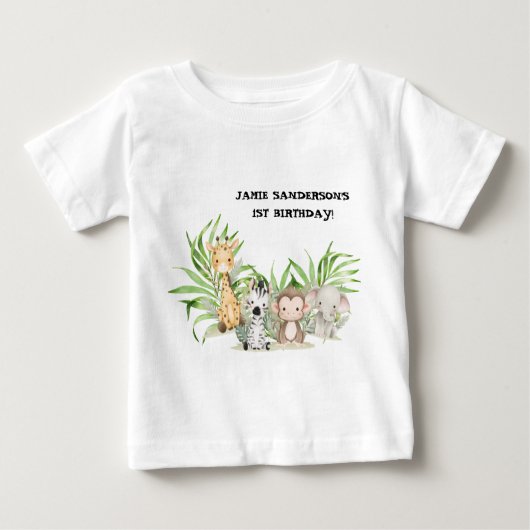 Safari Adventure 1e verjaardag (Voorkant)