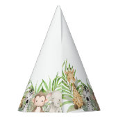 Safari Adventure 1e verjaardag Feesthoedjes (Achterkant)