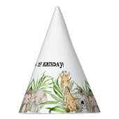 Safari Adventure 1e verjaardag Feesthoedjes (Rechts)