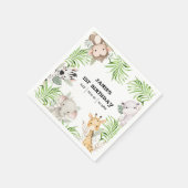 Safari Adventure 1e verjaardag Servet (Hoek)