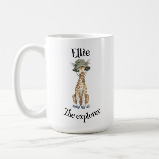 Safari Adventure Babies | Cute Watercolour Animals Koffiemok (Links)