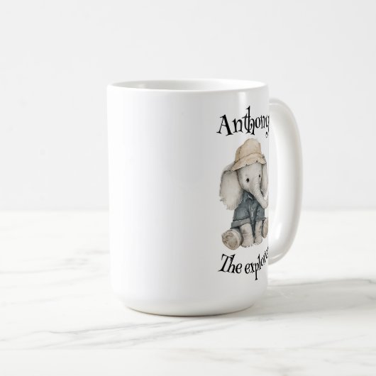 Safari Adventure Babies | Cute Watercolour Animals Koffiemok (Voorkant rechts)