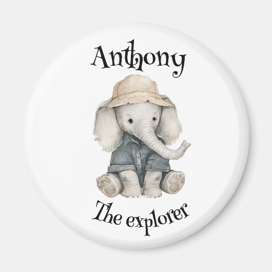 Safari Adventure Babies | Cute Watercolour Animals Magneet (Voorkant)