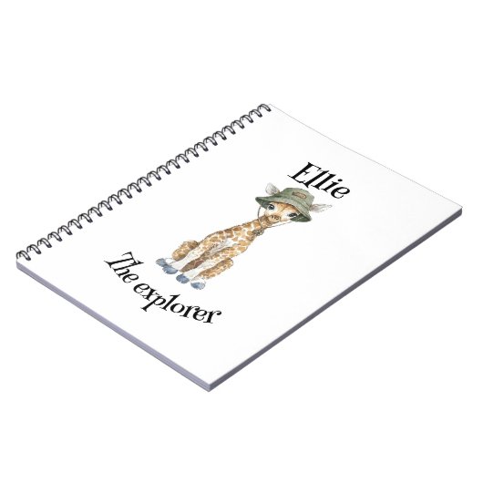 Safari Adventure Babies | Cute Watercolour Animals Notitieboek (Linkerzijde)