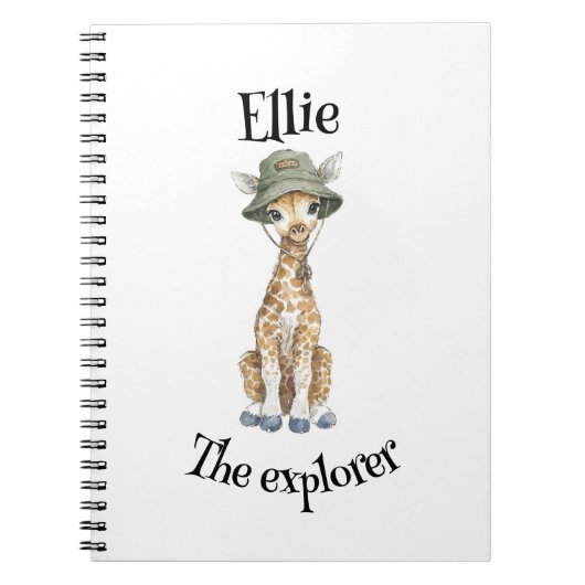 Safari Adventure Babies | Cute Watercolour Animals Notitieboek (Voorkant)