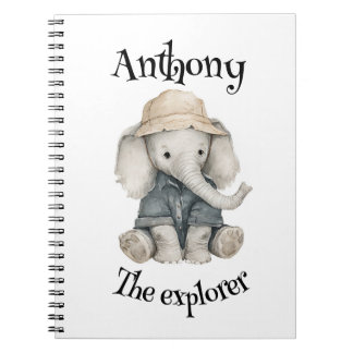 Safari Adventure Babies | Cute Watercolour Animals Notitieboek