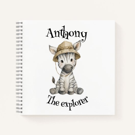 Safari Adventure Babies | Cute Watercolour Animals Notitieboek (Voorkant)