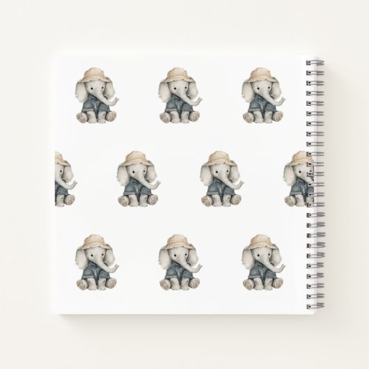 Safari Adventure Babies | Cute Watercolour Animals Notitieboek (Achterkant)