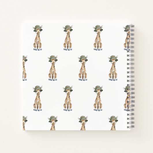 Safari Adventure Babies | Cute Watercolour Animals Notitieboek (Achterkant)