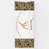 Safari Adventure Baby Boy Shower Room Name Banner (Verticaal)