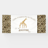 Safari Adventure Baby Boy Shower Room Name Banner (Horizontaal)