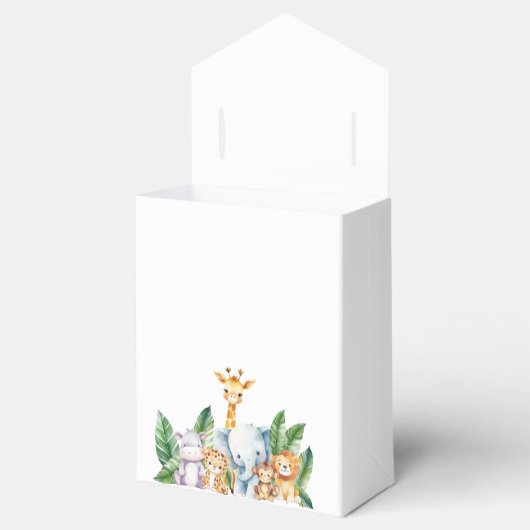 Safari Adventure Baby shower Bedankdoosjes (Geopend)