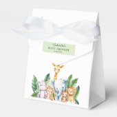 Safari Adventure Baby shower Bedankdoosjes (Voorkant Zijde)