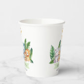 Safari Adventure Baby shower Papieren Bekers (Links)