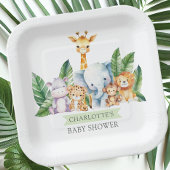 Safari Adventure Baby shower Papieren Bordje