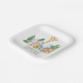 Safari Adventure Baby shower Papieren Bordje (Gebogen)