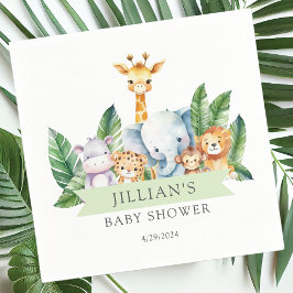 Safari Adventure Baby shower Servet
