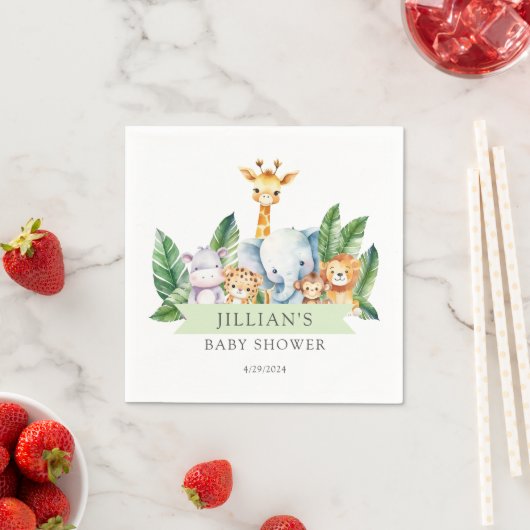Safari Adventure Baby shower Servet (Insitu)