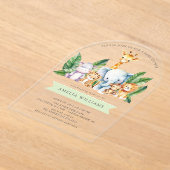 Safari Adventure Baby shower Uitnodiging (Laagn)